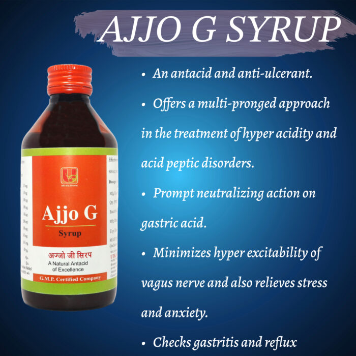 AJJO-G SYRUP | A Naturally Superior Antacid & Antidote against Gastro-Intestinal disorders - Image 2