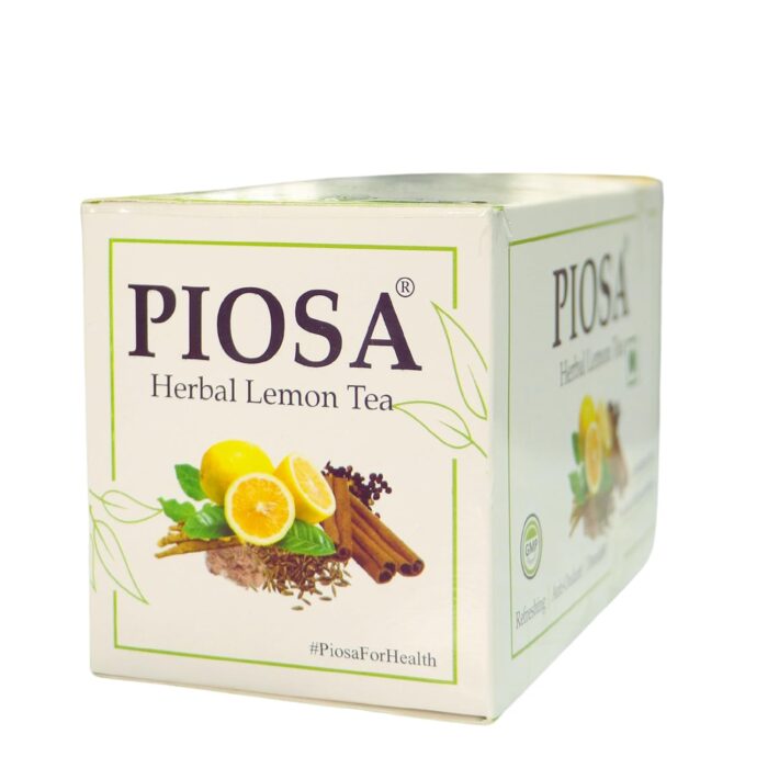 PIOSA Herbal Lemon Tea with Ashwagandha | 15 Sachets | Ready to drink Premix | Boost Digestion | Detoxifies body - Image 7